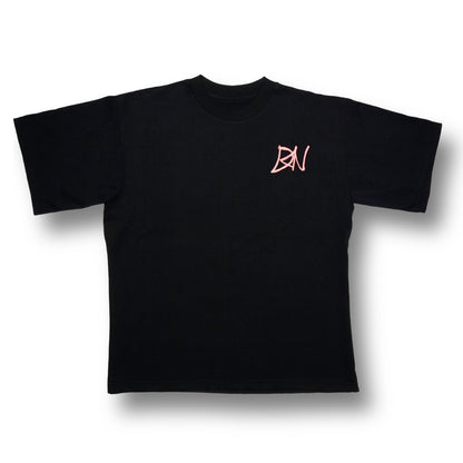 Playera Oversized - Midnight Black - Smiley