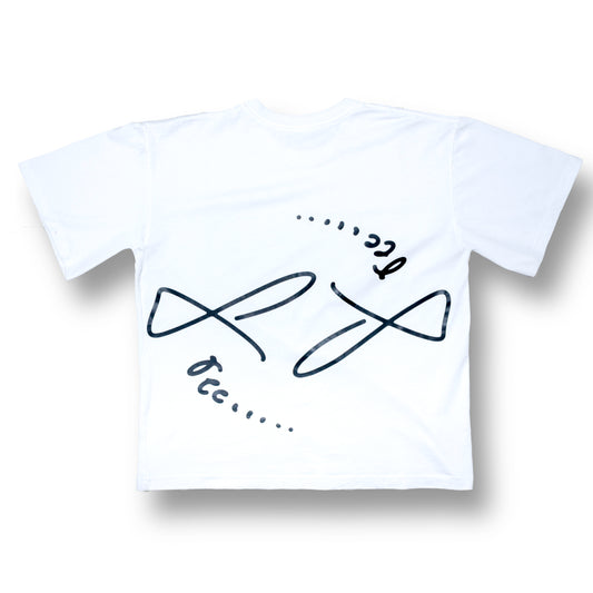 Playera Oversized - Blanca - Estilo FREE