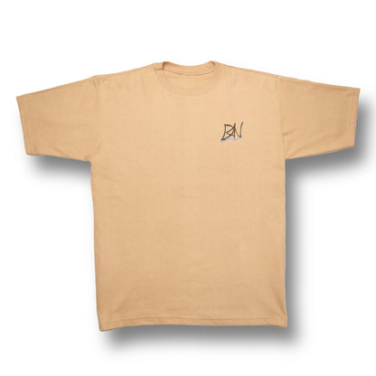 Playera Oversized - Caqui - Olas